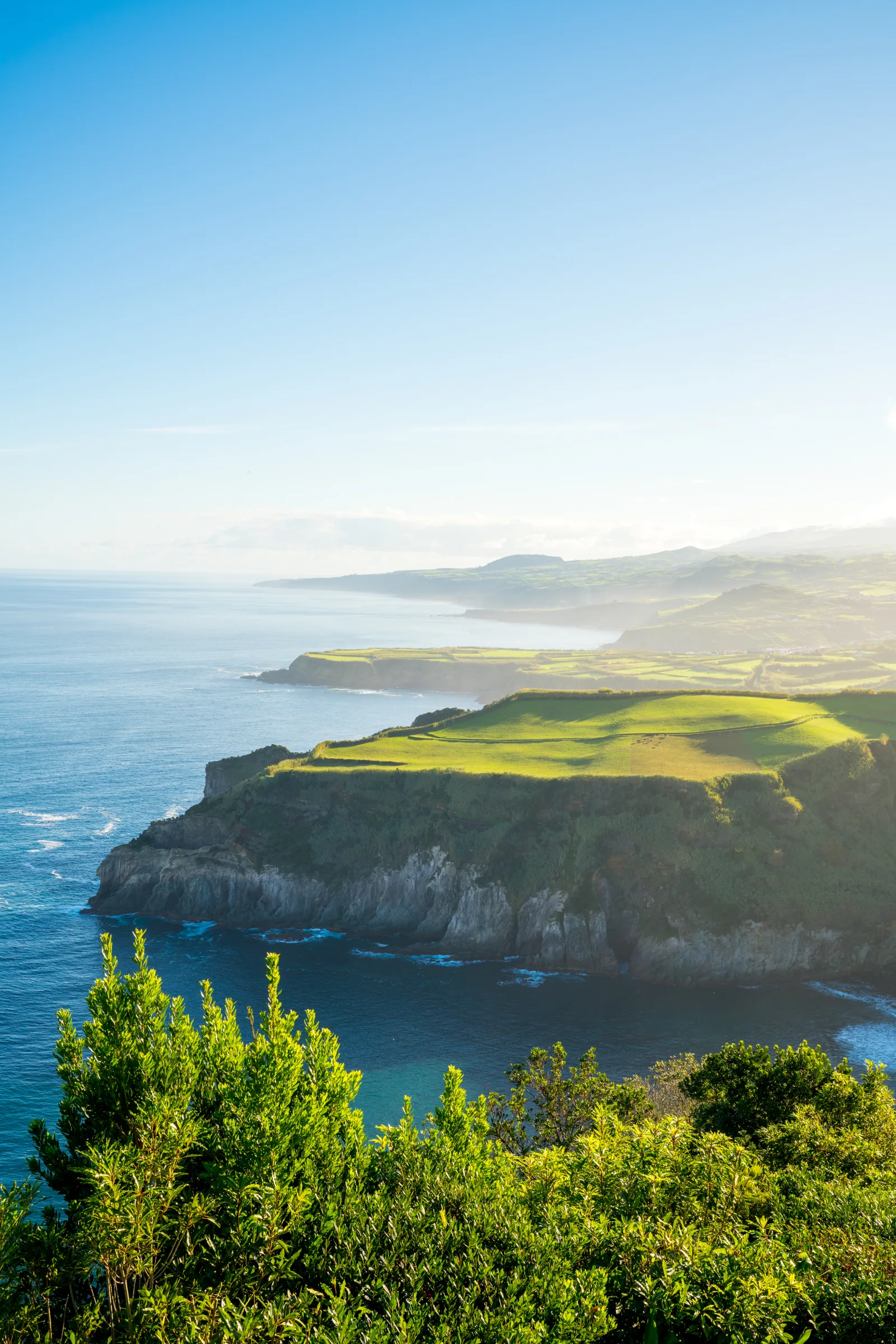 View from Miradouro de Santa Iria over São Miguel's northern coastline — Azores