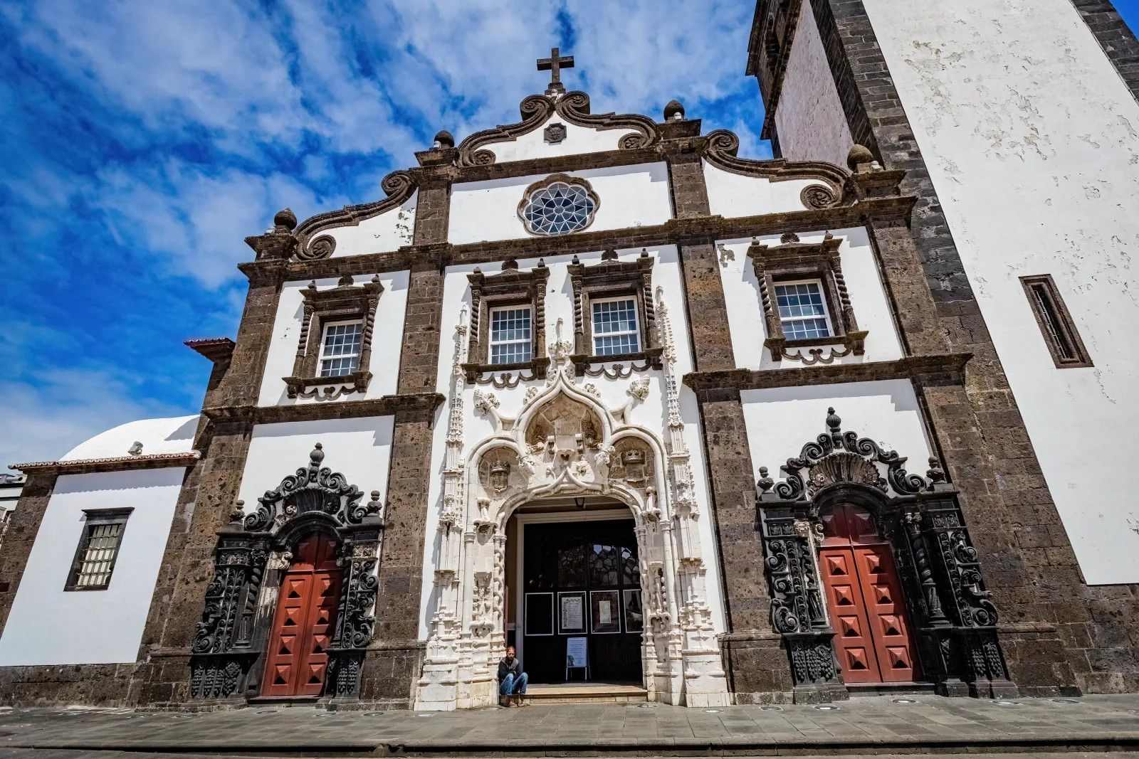 Igreja Matriz de São Sebastião church facade — Ponta Delgada, São Miguel, Azores